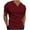 Red, variant on Lmnyox Mens Short Sleeve Sport T Shirt Solid Color V Neck Button Shirts Summer Gym Workout Athletic Tee Shirt