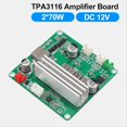 thumbnail image 3 of Placa Amplificadora Digital HiFi de 12 V, Módulo Amplificador Audio Estéreo de Clase D con Preamplificador de Doble Canal TPA3116 de 70 W X 2, 3 of 5