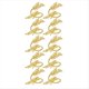thumbnail image 1 of 10 Servilleteros Dorados, Servilleteros de Hojas, Servilleteros de Metal para Navidad, Bodas, Cumpleaños y Cualquier Decoración de Eventos, 1 of 5
