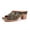 Black, variant on Rokment Ethnic Vintage Orthopedic Dress Sandals for Women 2026 Beach Summer Boho Leather Platform Chunky Block High Heels Slip on Casual Heeled Dressy Slides Black Size 6