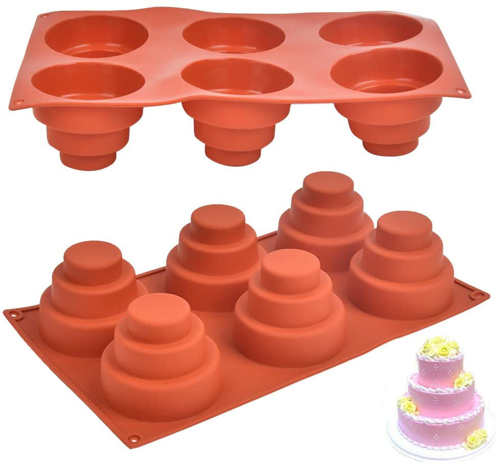 Silicone 8 Forms Cupcake Mold Cookie Candy Cake Chocolate Pan Baking Mould Tools 