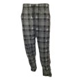thumbnail image 3 of Mens Pajama Sets One Solid Top & One Plaid Bottom (XL, Blk/Char), 3 of 4