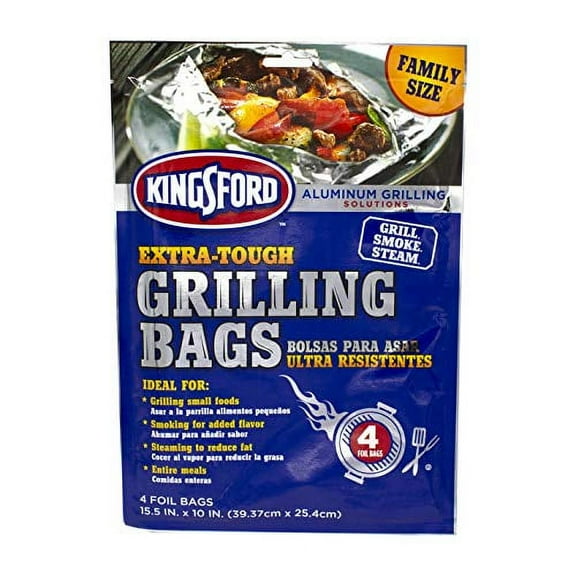 Kingsford Extra Tough Heavy Duty Aluminum Grill Bags 4 Pack