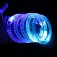 thumbnail image 3 of BAELLERT 2Pcs Luminous Bracelet Detachable Joint Unisex Enhance Atmosphere LED Display Bracelet Luminous Wristbands Dance Party Accessories, 3 of 7