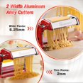 thumbnail image 4 of Máquina para hacer pasta Sailnovo 180 Roller 9 grosores roja, 4 of 9