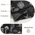 thumbnail image 6 of 5'x8' Area Rugs, Black Coastal Indoor Outdoor Area Rug for Living Room Bedroom, Nautical Starfish Jellyfish Seahorse Washable Bathroom Rugs Kitchen Floor Carpet Mats Home Decor Aesthetic, 6 of 8