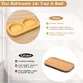 thumbnail image 4 of Juego dispensador Qtip Holder, tarros de vidrio para boticario Lucomb, paquete de 2, 4 of 7