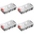 thumbnail image 1 of Caja de herramientas de gran capacidad con tapa transparente e impermeable (Rojo+Negro), 1 of 4