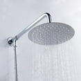 thumbnail image 3 of Tête de Douche Pluie en Acier Inoxydable Poli Chromé Haute Pression avec Pulvérisateur à Buse en Silicone, 3 of 10