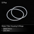 thumbnail image 3 of Uxcell O Rings Fit 10 Inch Water Filter Housing 87x4mm Silicone Replacement O Rings White 5 Pack, 3 of 5