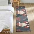 thumbnail image 3 of Yayeee Runner Rug for Bedroom 2'x6' Machine Washable Hallway Non Slip Mat, Blue Christmas Santa, 3 of 8