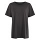 thumbnail image 4 of Camiseta de manga corta con cuello redondo de color liso y manga caída Camiseta de manga corta con cuello redondo Pompotops  hfajkhk140509, 4 of 5