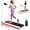 White, variant on CZBZ Walking Pad Treadmill with Vibration Plate, 10% Incline, Handle Bar, 300LBS Capacity 3-in-1 Under Desk Treadmills for Home Office, Portable Foldable Jogging & Running Treadmill with Remote