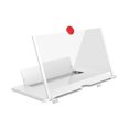 thumbnail image 1 of Inteprter Lupa de pantalla de teléfono móvil 3D de 10/12 pulgadas, soporte de amplificador de vídeo HD con lupa de juego, soporte de escritorio plegable Teléfono y Comunicación Blanco 12 Zoll, 1 of 6