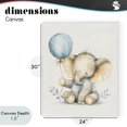 thumbnail image 4 of Stupell Industries Bohemian Watercolor Nursery Elephant Canvas Art, 24 x 30, by LSR Design Studio, 4 of 8
