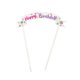 thumbnail image 1 of KAKOWELY Adorno para tarta de feliz cumpleaños, decoración para tartas, suministros para fiestas (flor rosa), 1 of 4