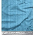 thumbnail image 1 of Soimoi Blue Poly Georgette Fabric Vertical Stripe Print Fabric by the Yard 42 Inch Wide, 1 of 3