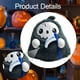 thumbnail image 2 of Juguete de peluche de Halloween que brilla en la oscuridad, accesorios multifuncionales para el hogar, suave para niños Parca, 2 of 9