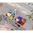 thumbnail image 1 of Kitchen Sink Splash Guard Faucet Mat -1 PC Super Absorbent Fast Drying Mat Sink Gadgets-Splash Guard Behind Faucet Drip Catcher for Kitchen, Bathroom,Sink Mat, Dish Drying Mat, Bathroom(15" X 5.5" ), 1 of 5