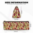 thumbnail image 2 of Rocae Colored Large Mushrooms and Leaves for Leather Pencil Case - Zippered Pen Case Stationery Bag Zipper Pouch Pencil Holder For Men Women Businessmen And Artists, 2 of 5