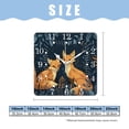 thumbnail image 2 of 10 Inch Wall Clock Battery Operated Square Clock for Office, Kitchen, Outdoor, Living Room,Cute Forest Fox Natural, 2 of 4
