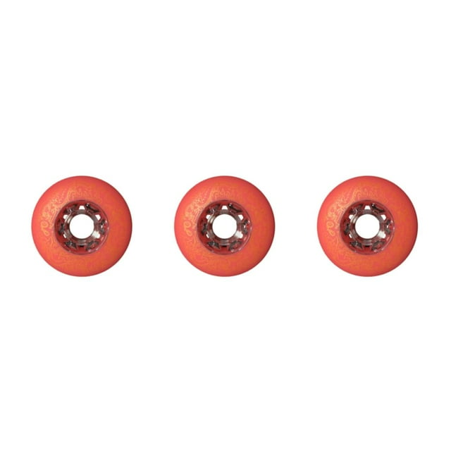 Youkk 2 Pcs Support Silencieux Amélioré et Élargi - Roue de Patin à Roulettes en Ligne pour Professionnel Rouge 76mm 3ensemble