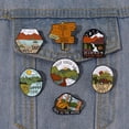 thumbnail image 3 of Pin de Esmalte de Montaña gaojinjia Broche de Camping Senderismo, 3 of 4