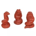 thumbnail image 4 of HOOUN 1.5" Natural Crystal Snake Carved Quartz Stone Serpent Rock Healing Reiki Decor-Red Stone-1PC (Random Pick), 4 of 4