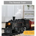 thumbnail image 3 of Rails Jouets de Train Électriques Télécommande Modèle de Train Ensemble Trains Dynamiques à Vapeur Ensemble de Trains RC Modèle de Simulation Jouet, 3 of 4