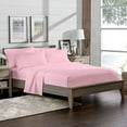 thumbnail image 2 of Bed Sheet 6 Piece, 100% Egyptian Cotton, 18" Deep Pocket, 600 Thread Count - Pink Solid, Full XXL Size., 2 of 5