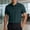 Green, variant on Summer Style Mens Short-sleeved Shirt Lapel Casual Middle-aged Top Breathable Fashion Half-sleeved T-shirt for Men