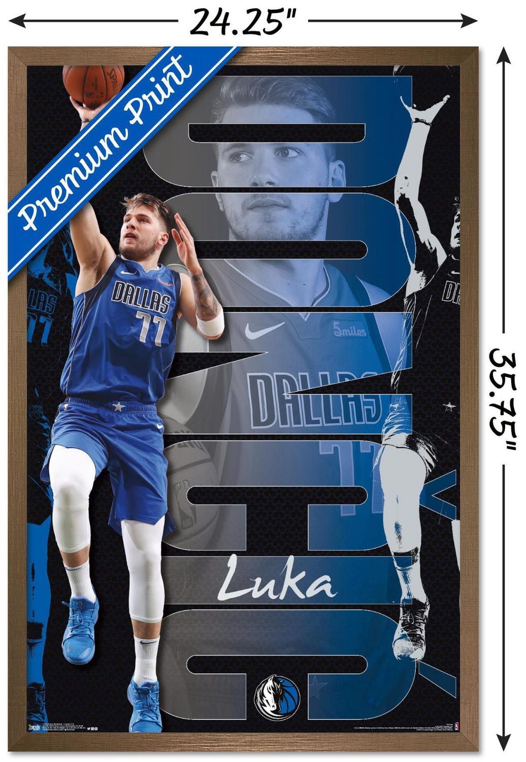 NBA Dallas Mavericks - Luka Doncic 19 Wall Poster