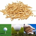 thumbnail image 4 of 300/100Pcs Professional Unbreakable Nature Bamboo Golf Tees Stronger than Wood Tee Size 54/70/83mm White -70mm (100Pcs), 4 of 6