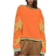 thumbnail image 2 of Hvyesh Oversized Graphic Sweatshirt for Women Y2k Long Sleeve Drop Shoulder Crewneck Shirt Tops Vintage Sweater Jacket, 2 of 7