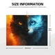 thumbnail image 2 of Fotbe Red And Blue Fire Cat Alfombrilla de Secado para Cocina con Estampado, 18x24 Pulgadas, 2 of 7