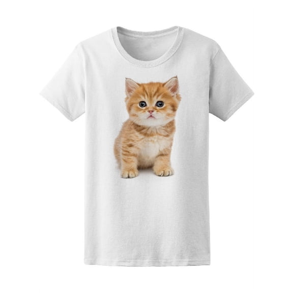 Small Kitten British Marble T-Shirt Women -Image by Shutterstock, Female Medium