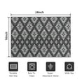 thumbnail image 5 of Boho Black and White Diamond Ethnic Pattern Door Rugs,Washable Non Slip Door Mats Indoor,Decorative Door Mats,Entry Mat Indoor for Entrance,Bedroom,Kitchen,Bathroom,16"x24", 5 of 6