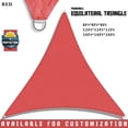 thumbnail image 2 of AYAMAYA Triangle Sun Shade Sail Canopy Cover UV Block Sunshade Yard Deck Patio Outdoor, 2 of 10
