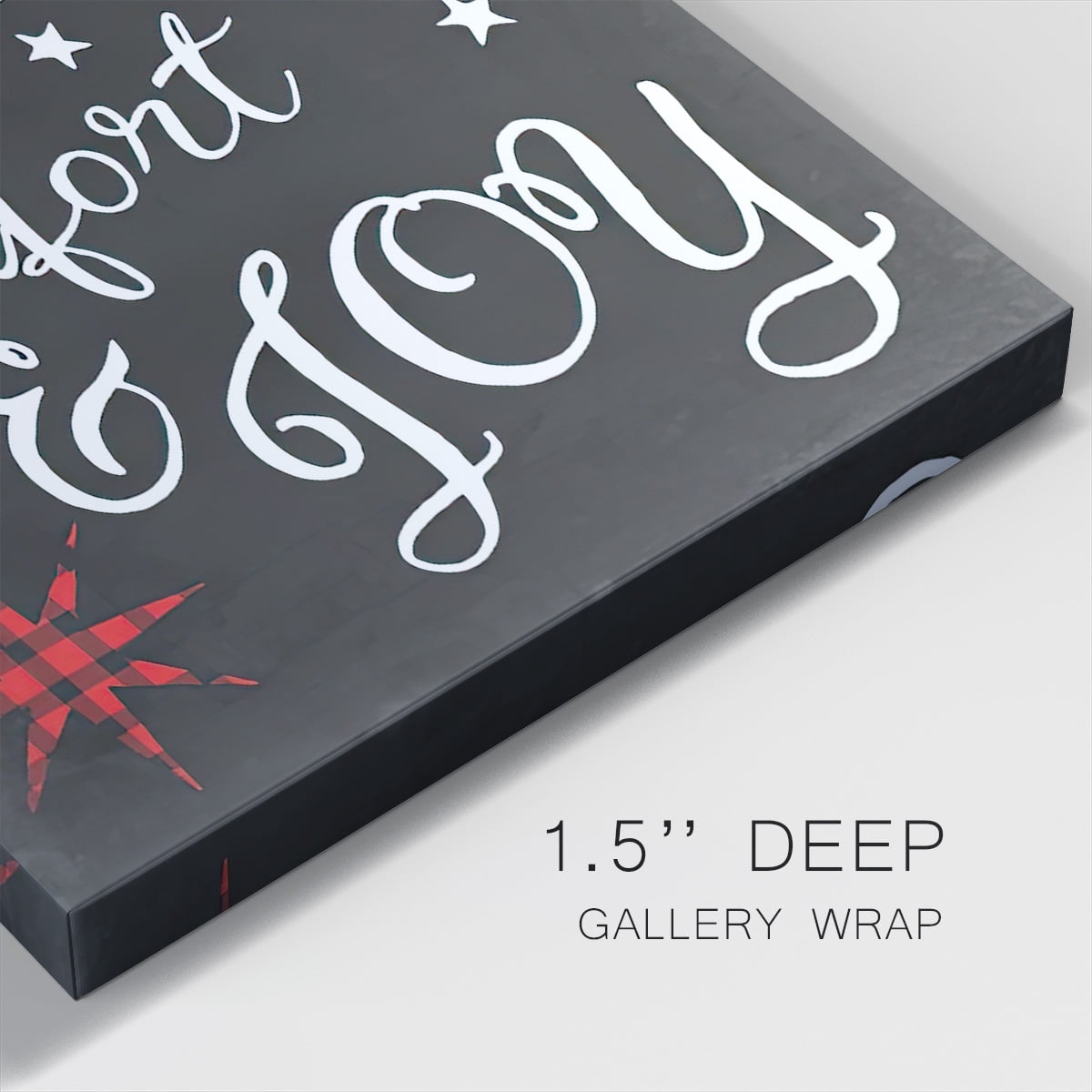Comfort and Joy in Red- Gallery Wrapped Canvas