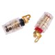 thumbnail image 5 of Totalmente Cobre 520 Cuerpo Corto Pequeño Cristal Transparente Poste Encuadernación Panel Ingeniería Audio Soporte para Altavoz Conector Banana 4 Mm 2 Piezas Por Se Pueden Vender en Pares, 5 of 9