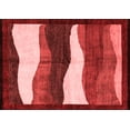 thumbnail image 1 of Ahgly Company Machine Washable Indoor Rectangle Oriental Red Modern Area Rugs, 5' x 7', 1 of 4