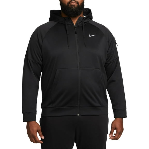 Nike Men's Therma-FIT Full-Zip Fitness Hoodie (Black, XXXL)