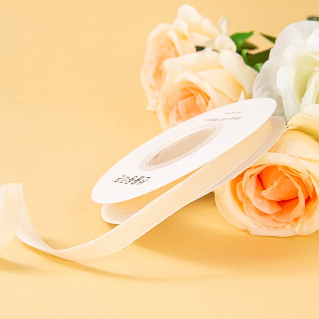 Decoración del hogar, decoración de habitaciones, decoración de paredes. Cinta de terciopelo de una sola cara de 1 cm para regalo, embalaje de flores, cinta decorativa, cinta de bricolaje, cinta de co