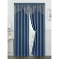 thumbnail image 2 of Regal Home Collections Meadow Rod Pocket 1 Beaded Waterfall Valance, 54"x 17", Denim, 2 of 4