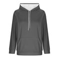 thumbnail image 5 of Hinvhai Oversized Hoodies for Women Womens Sweatshirts Fall Pullover Winter Outfits Clothes Dark Gray M(M), 5 of 8