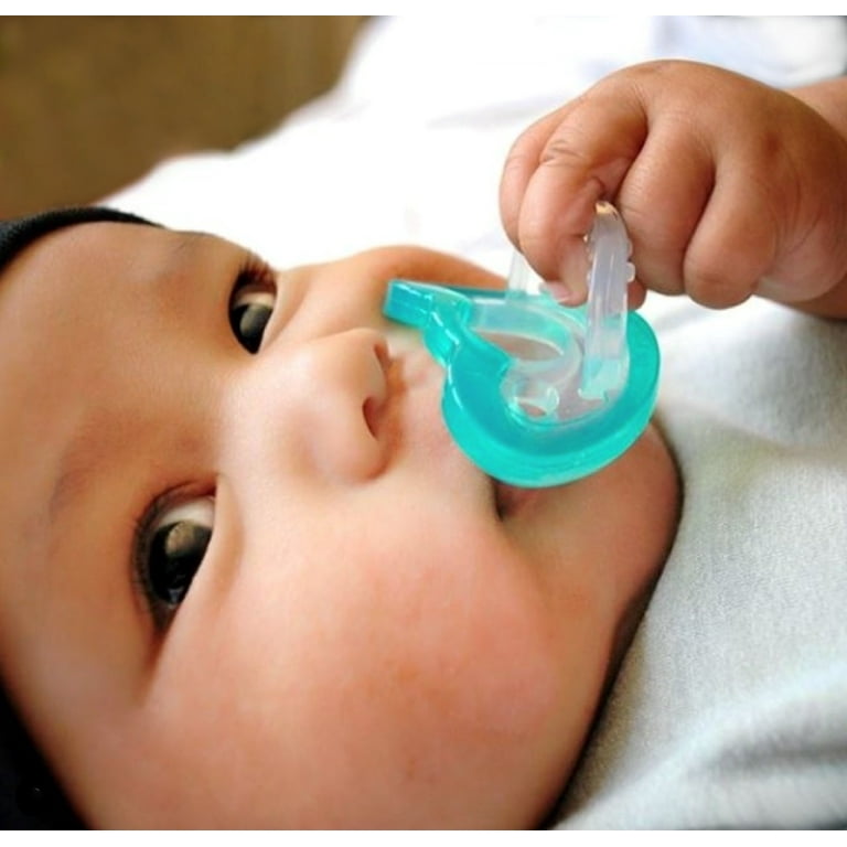 RaZbaby Jollypop Pacifier for Newborns Up, USA Made, Natural
