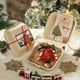thumbnail image 1 of Juego de adornos para árbol de Navidad con cinta de terciopelo y adornos de madera: kit de 5 piezas para colgar en el coche, ideal para regalar en estas fiestas., 1 of 3