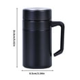 Drinking Cup with Measurements Glass Hot Chocolate Mugs Double Wall