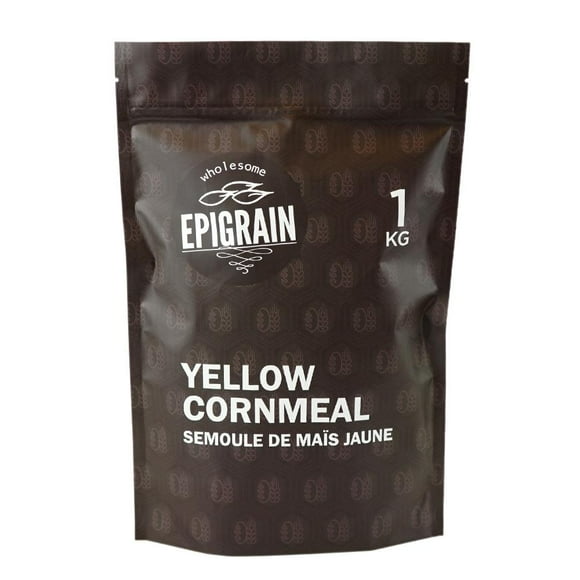 Epigrain Yellow Corn Meal - 1kg (2.2lb) | Gluten Free Flour, For Baking Cornbread, Pancakes, Polenta, Crispy Coatings, Sweets, Crackers