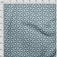 thumbnail image 4 of oneOone Viscose Chiffon Light Blue Fabric Geometric Quilting Supplies Print Sewing Fabric By The Yard 42 Inch Wide, 4 of 4